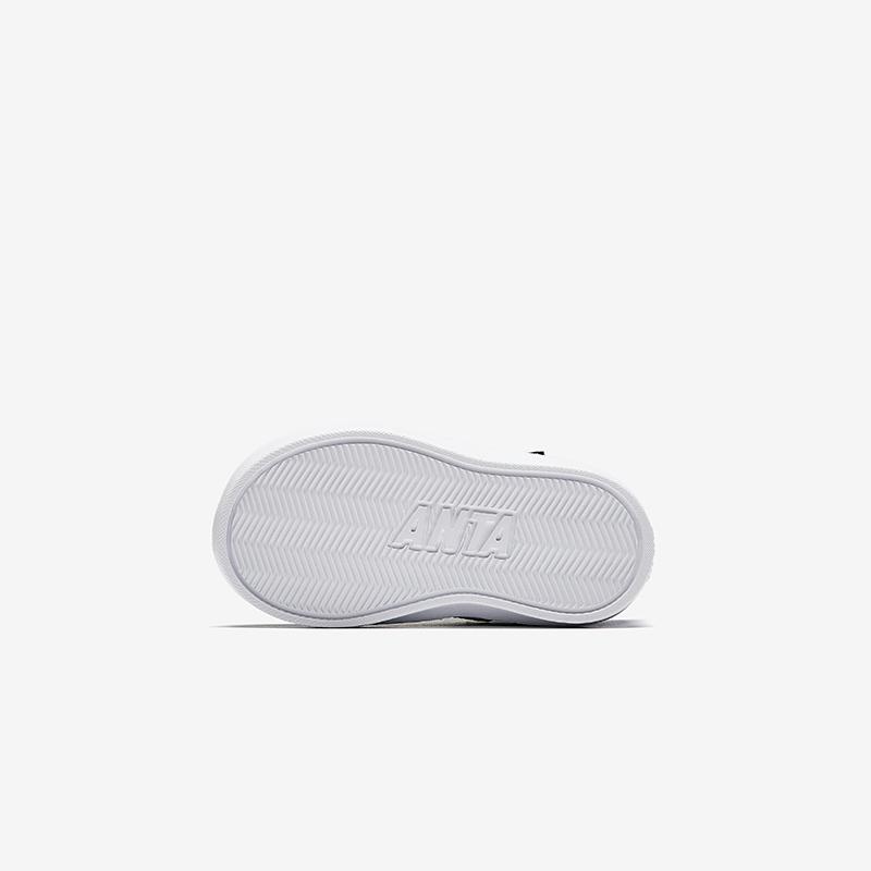 Anta Kids Synthetic Leather Fashion Versatile Warm Waterproof High-Top Walking Shoes Baby Shoes Black Blue A12440081-4