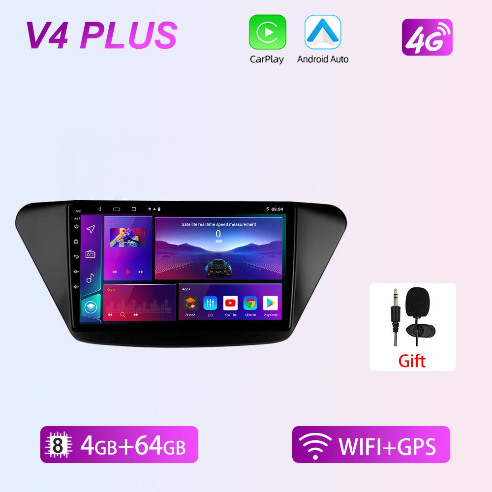 

Автомобильный радиоприемник REAKOSOUND, стерео DSP, 2 din, мультимедийный видеоплеер для Lifan X50 2014, Wi-Fi, авто carplay, GPS-навигация, Bluetooth, Android 4+64+mic