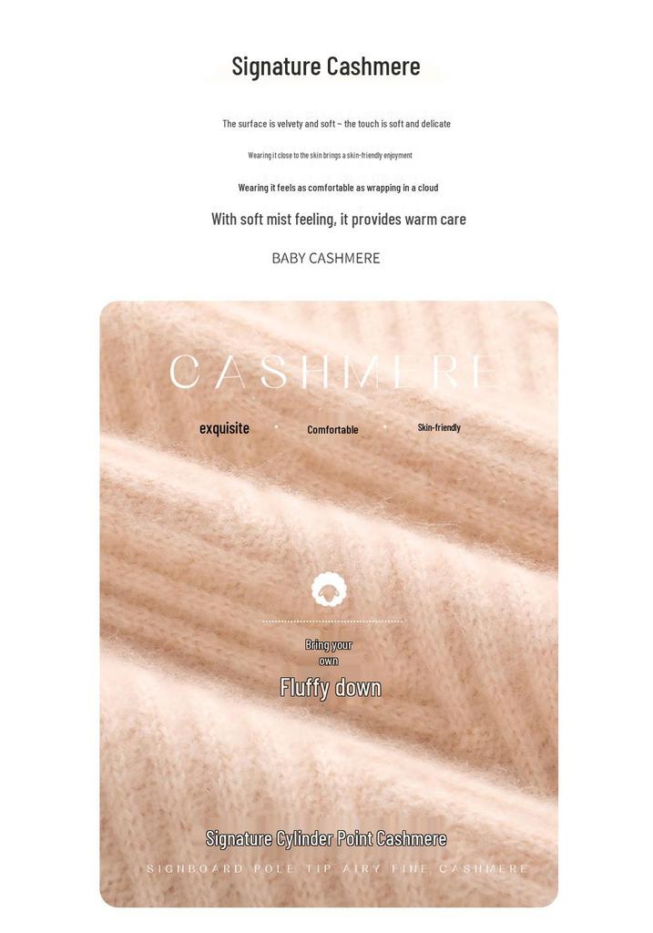 Women's Twist Pattern Cashmere Sweater - Half-High Collar, Knitted Pullover for Autumn/Winter, Loose Fit, Solid Color, Versatile Base Layer.