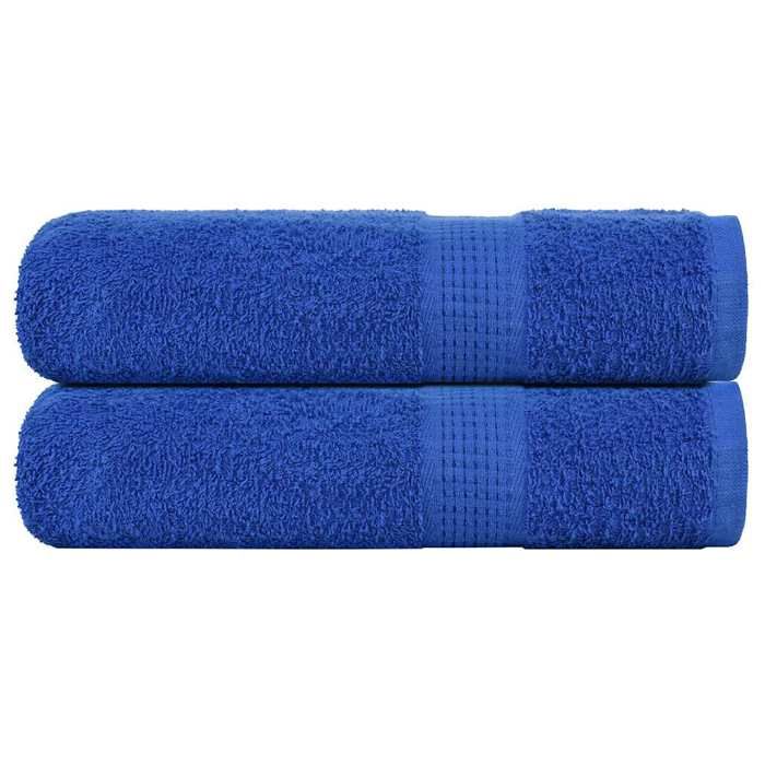 VidaXL Serviettes de bain 2 pcs bleu 100x150 cm 360 g/m² 100% coton, serviette, ensemble de serviettes de bain, serviette 136716