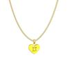 Contemporary Zodiac Heart Necklace With Layered Chain Perfect For Fashionable Women