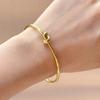 Knotted Bracelets,Stainless Steel Bracelets, Women Opening Bangle Hand Accessories