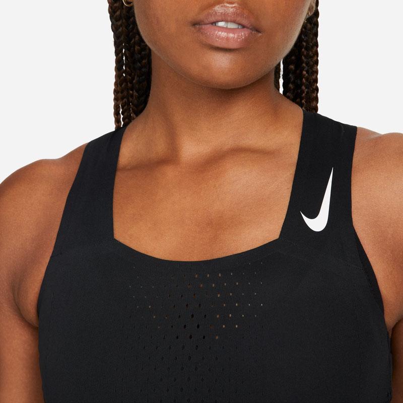 Nike Dri-Fit Adv Solid Logo Short Running Quick-Dry Tank Top Women tops Black DM8729-010