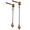 A Pair 6061 Aluminium Alloy TC4T Titanium Alloy Bike Quick Release Lever Front Rear Wheel Skewer SetGolden
