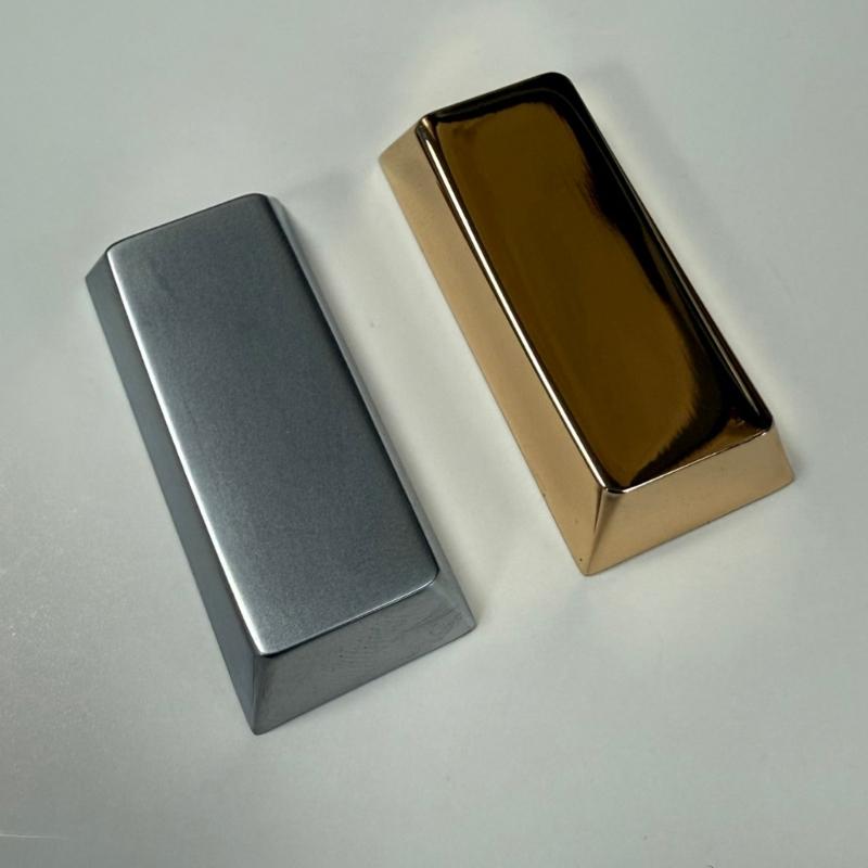 Zinc Alloy 2.25U Enter Keycap Original Height, Scratch Resistant Metal Finish Keycap for Mechanical Keyboards Switches