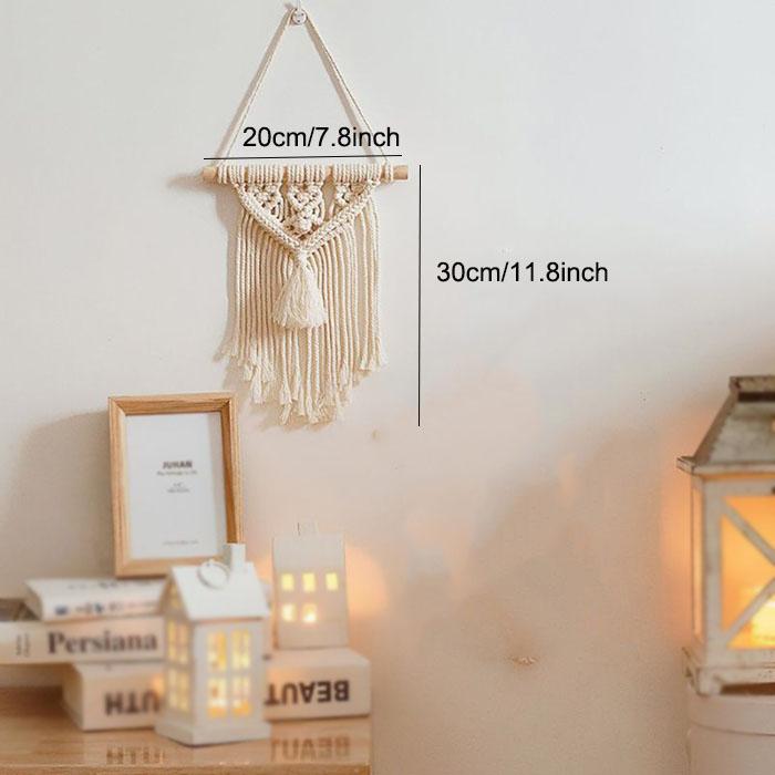 Nodic Cotton Woven Bohemian Wall Decoration Tapestry With Tassel Wall Accents Handmade Scandinavian Hanging Bedroom Home Decor