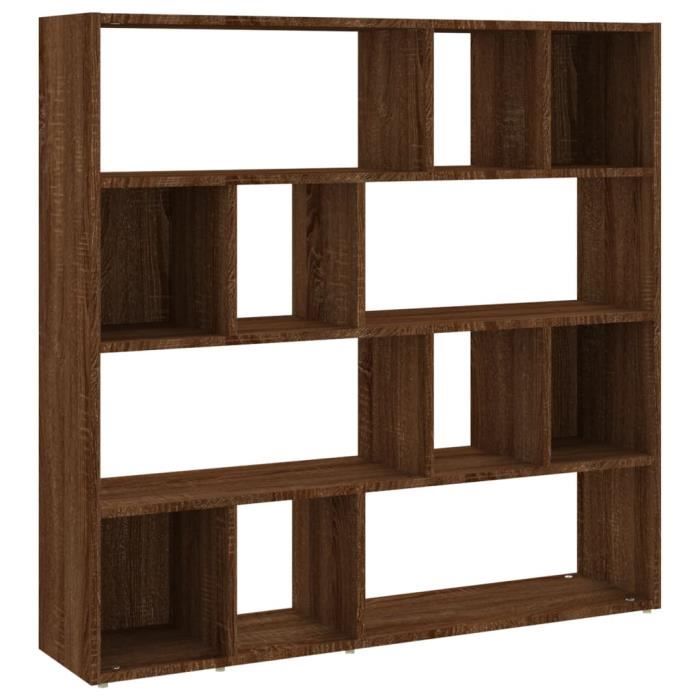 VidaXL Bibliothèque-Séparateur de pièce Chêne marron 105x24x102 cm 823252