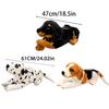 Weiche Stoff Taschentuchbox Halter Etui Cartoon Hund Papierbehälter Plüsch Taschentuchspenderbox Niedliches Serviettenhalter Etui