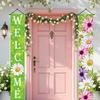 Door Couplet Banner 1 Pair Chinese New Year Decor No Power Needed Polyester for Porch