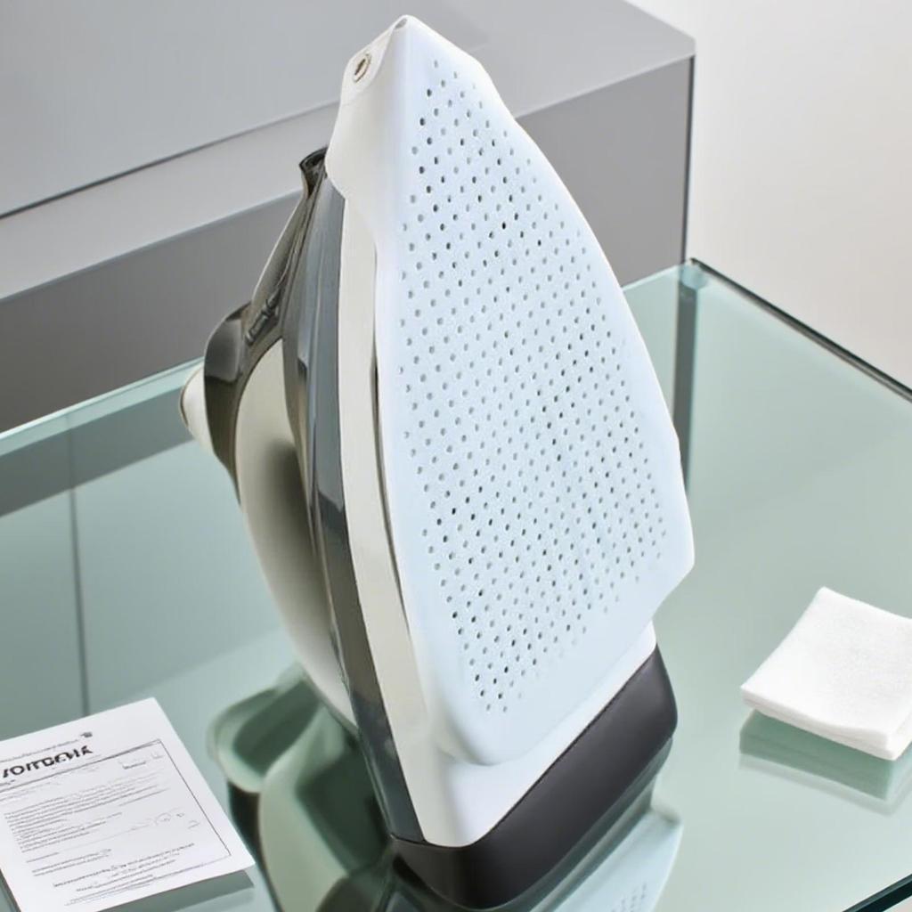 Universeller, antihaftbeschichteter PTFE-Hitzeschutz für Bügeleisensohlen – für leichtes Gleiten beim Bügeln – ideal für die Wäschepflege.