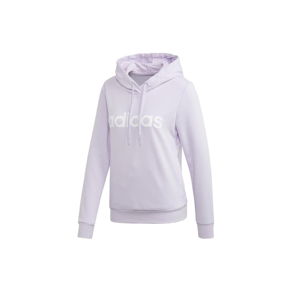 Adidas Letter Print Design Casual Hoodie Women Hoodies Purple FM6438