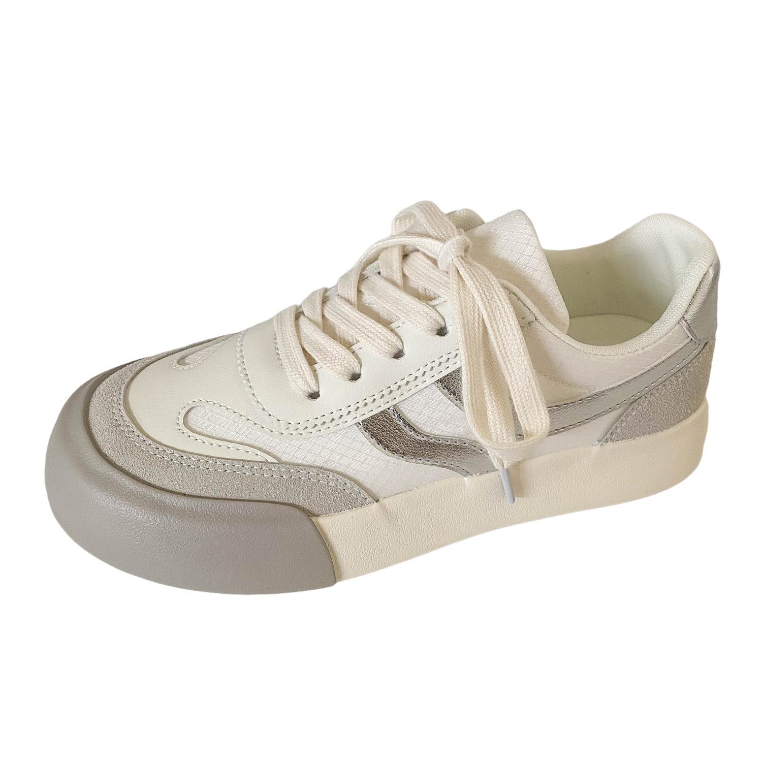 

6546 latex insoles/thick baseplate shoes women s little white shoes German training shoes 2024 new niche retro casual shoes 35