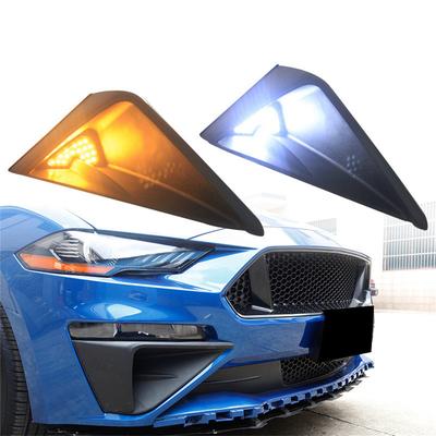 Für Ford Mustang 18-2020 Tagfahrlicht Luftauslass Zierleiste Tagfahrlicht Weiß