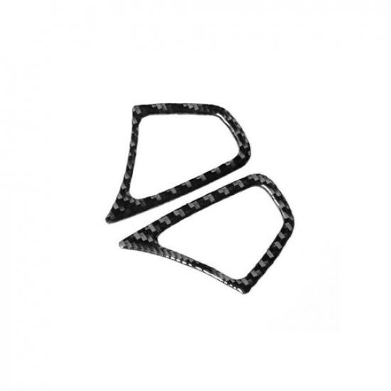 2Pcs Carbon Fiber Speedometer Upper Cover Trim For Infiniti FX35/37/50 QX70