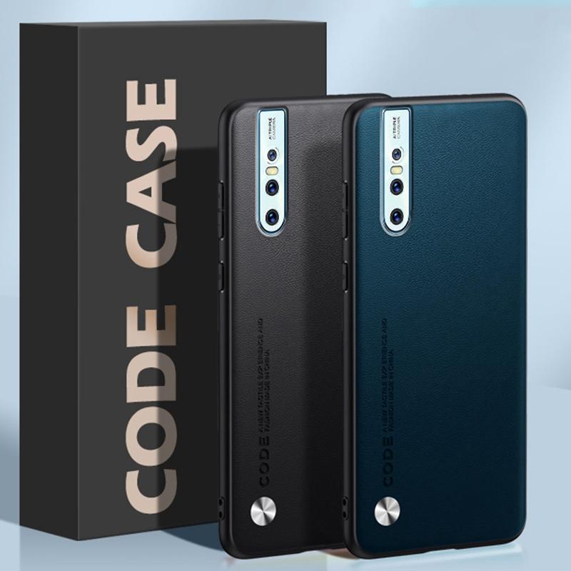 Luxus PU Lederhülle Für Vivo V15 Pro Rückseite Matte Silikon Stoßfester Schutz Handyhülle Für Vivo V15 V15Pro Coque