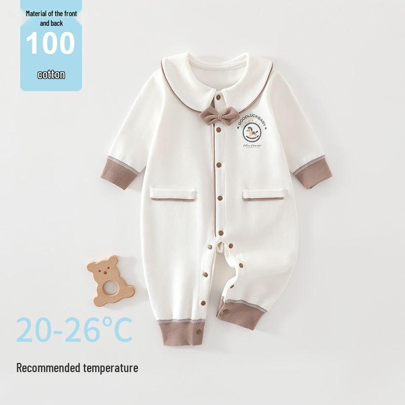 Rocking Horse Baby Jumpsuit: Long Sleeve Newborn Bodysuit for Spring/Autumn