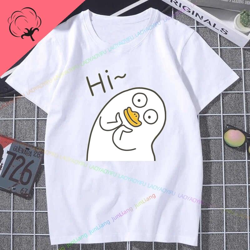 

Однотонная футболка DuckYo Friends Унисекс Y2k Смешной топ Женские футболки с принтом Мужская одежда Футболка с коротким рукавом Хлопок Мужские рубашки Харадзюку S