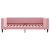 Vidaxl Sofa Z Materacem Do Spania, Różowa, 90X200 Cm, Aksamit