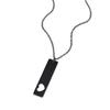 Stainless Steel Hollow Heart Engraved Necklace with UV Color Printing