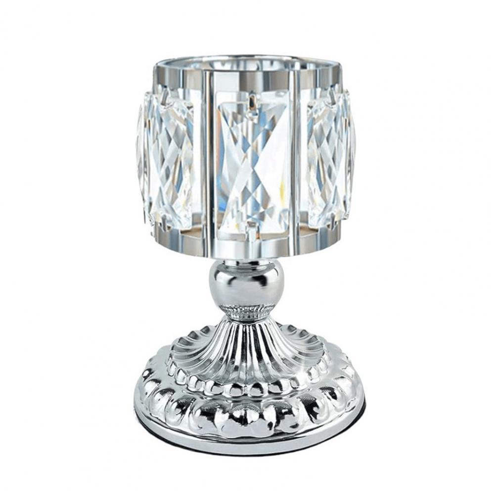 Metal Candle Holder Glass Candle Cup Elegant Faux Candle Holders for Home Decor Wedding Centerpieces Party Table Setting