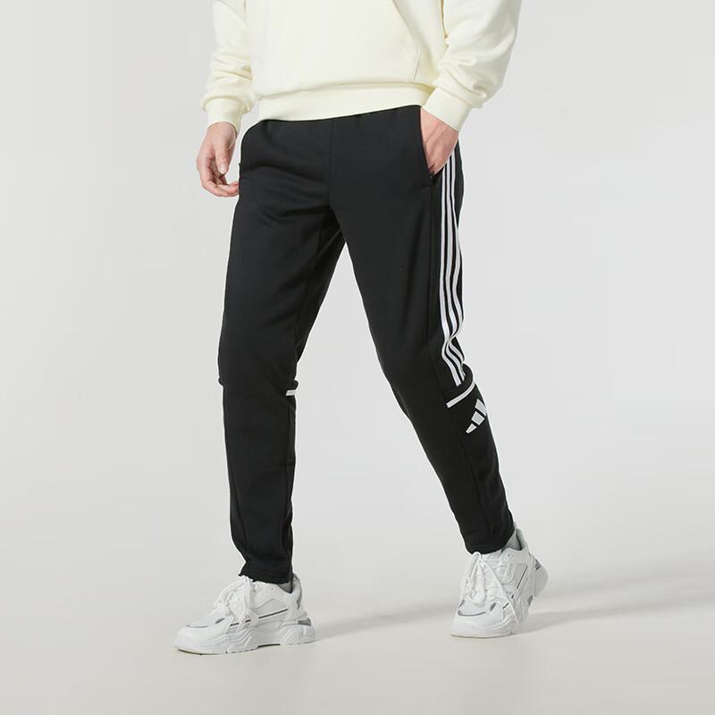 adidas Running Comfortable Warm Sports Casual Pants Men Bottoms Black JE2765