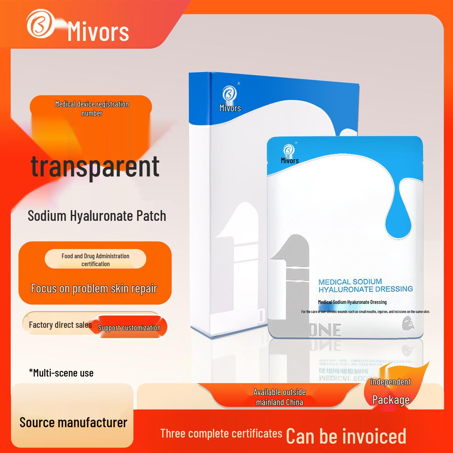 Mivors Hydrolight Sodium Hyaluronate Dressing for Post-op Wound Repair
