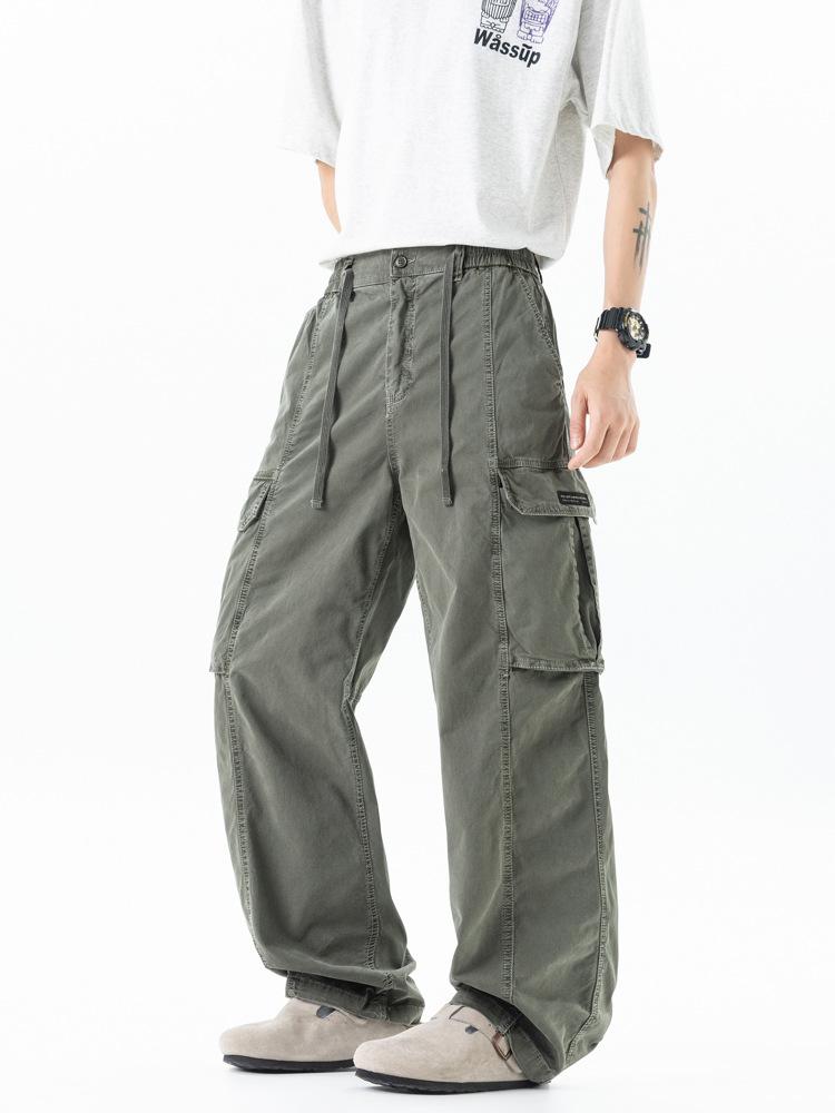 Men's new loose Japanese functional wind casual trendy brand multi-pocket overalls for