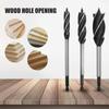 4 Edges Twist Drill Bit Four-slot Hole Opener Saw 10-35MM Auger Drill Bits  Woodworking Tool