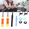 Joystick Replacement Tool Console Repair Kit with 3D Analog Joystick Screwdrivers Tweezers for N  Controller(Black )