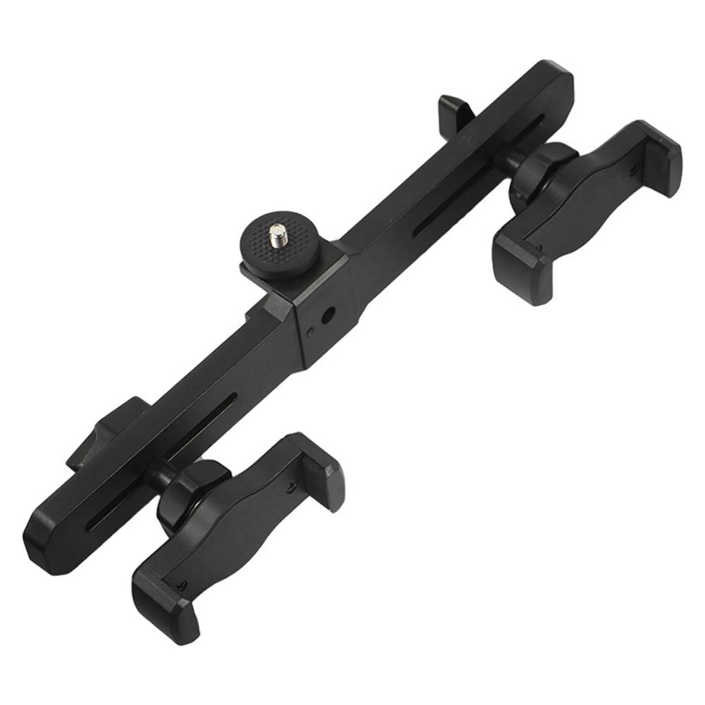 Dvojitý držák na mobilní telefon/tablet, svorka, 1/4" adaptér