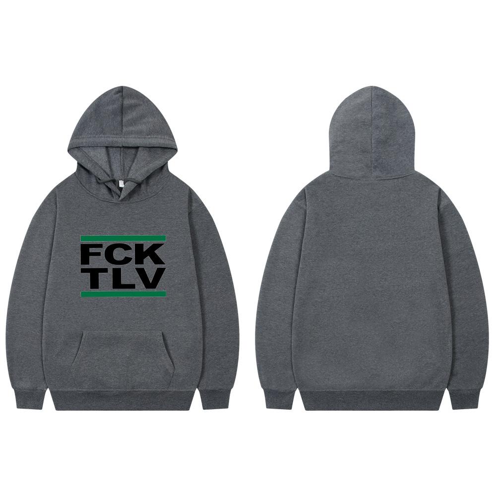 FCK TLV 2D Print Sweatshirts Women Unisex Fashion Hoodie 
