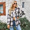 Designed Plaid Top 2025 Autumn and Winter Thick Mid-length Versatile Cardigan Jacket