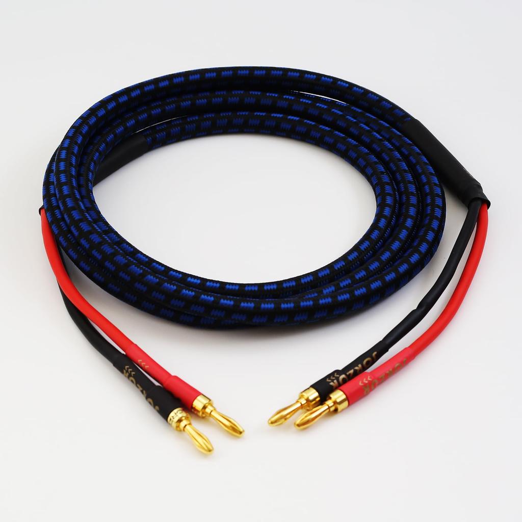 Speaker Cable 4N Copper with Banana Plugs Audio Copper 1 [Kawaki] Oxygen-Free (OFC) Hi-Fi High-Purity [W126] (2.0m, cable)