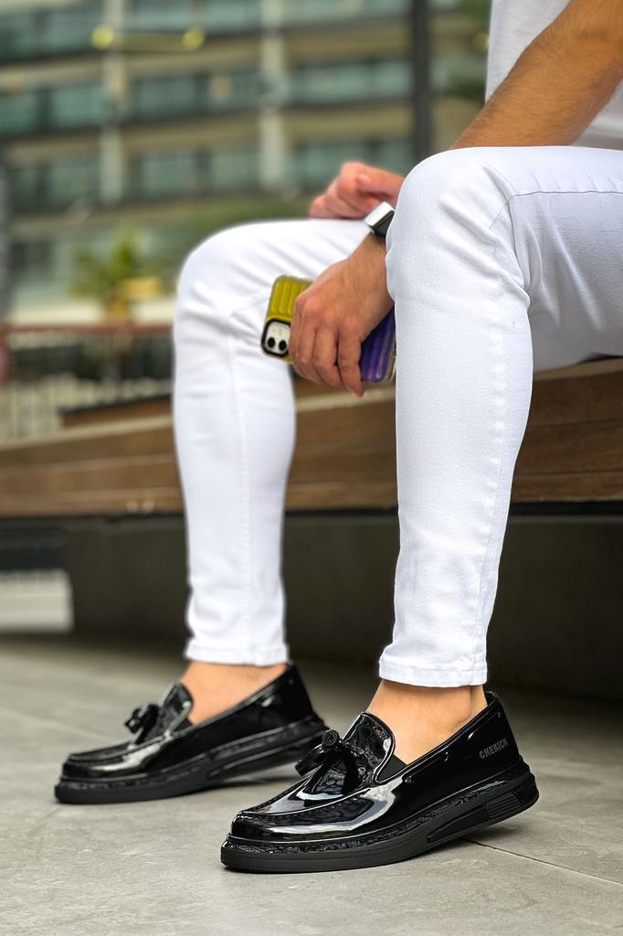 Chekich H New Collection CH2427 Men Shoe White Black Brown Tan