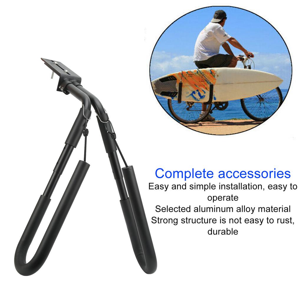 Motorbike Surfboard Stand Aluminum Alloy Removable Rustproof Portable Motorcycle Surfboard Rack