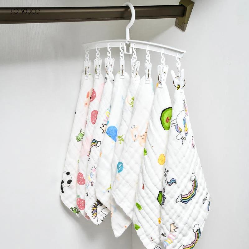 

1/2/4pcs-8 clip hangers, hat leggings storage rack, durable sock drying rack, suitable for household storage rack 1&8