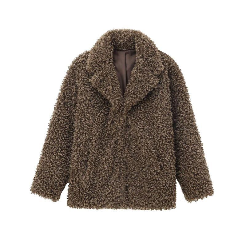 Jnleaog Spring New Arrival Women's Clothing Fashion Style French Artificial Fur Short Coat Outwear 2969254