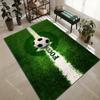 Soccer ball focus on field Print Carpet Rug for Living Room Bedroom Sofa Doormat Home Decor Non-slip Floor Mat