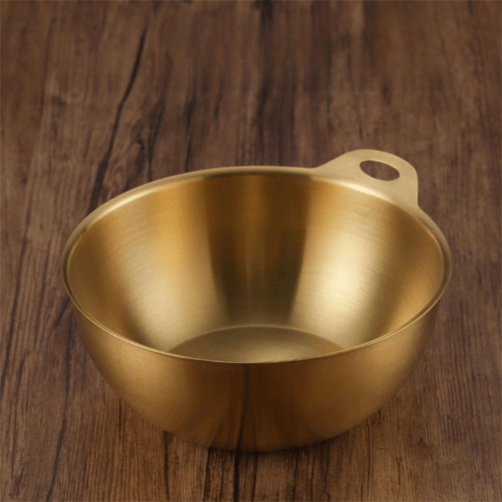 Gold/Silver Korean Style Mixing Bowl Large Capacity Food Container Food Prep