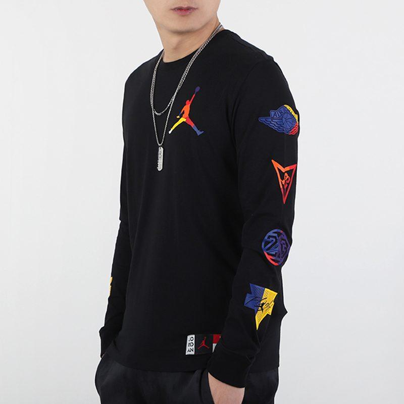 Jordan Sweatshirts Men's Black Crew Neck Moderate Regular DA6763-010