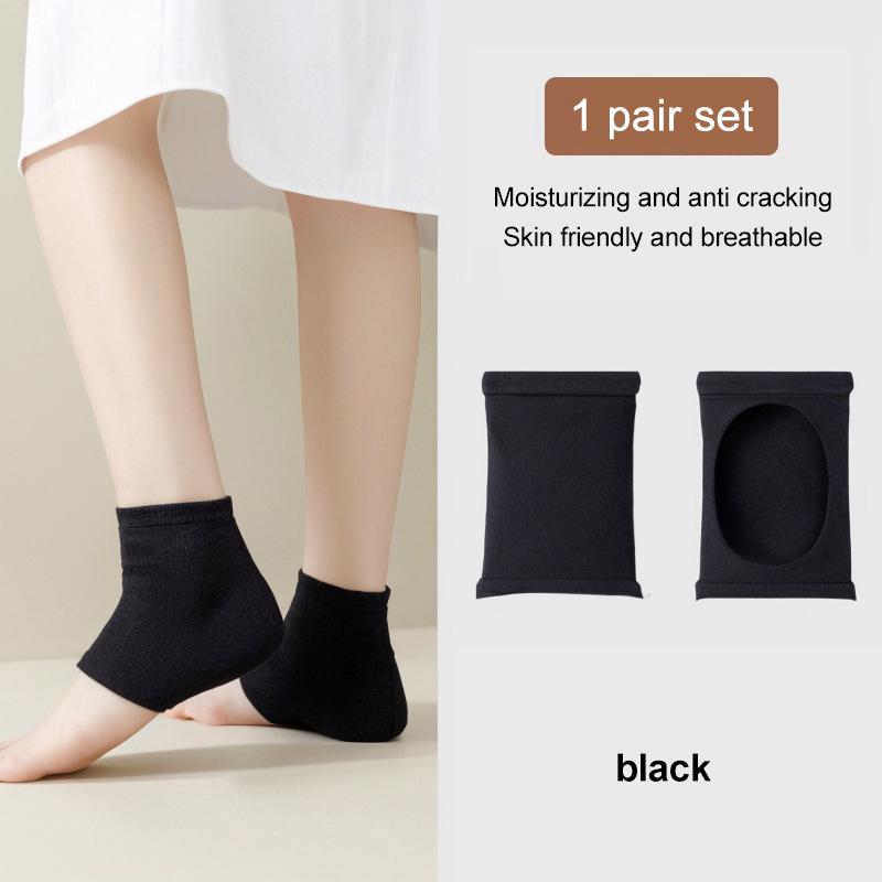 2 шт. Защитные накладки на пятки Силиконовые противотрещинные увлажняющие носки Унисекс Облегчение боли Уход за ногами Носок