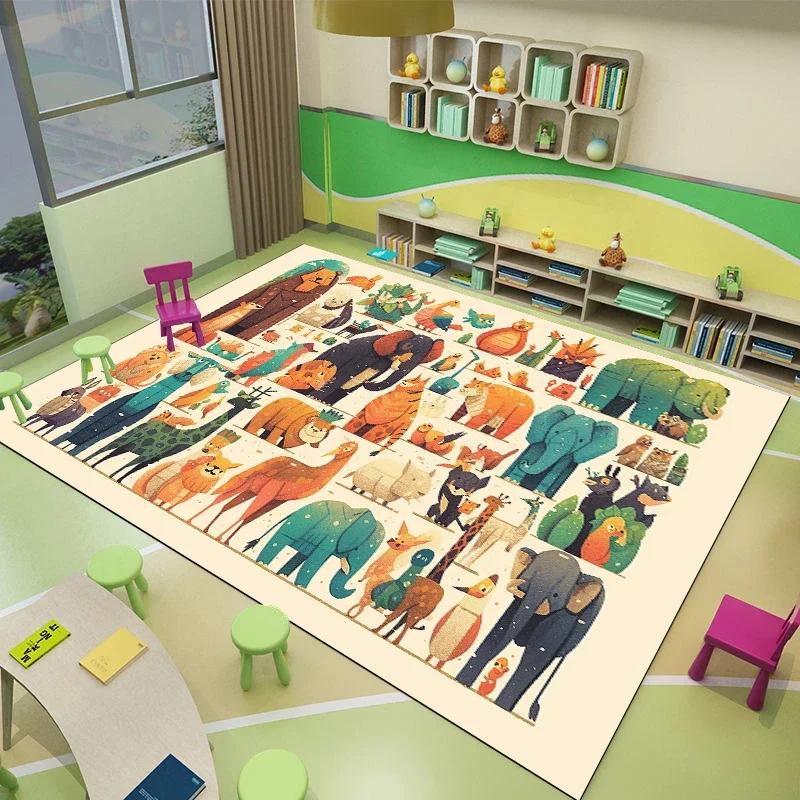 Cartoon Children Cute Room Dcor Floor Mat Non-slip Soft Carpets for Living Room Game Rugs for Bedroom Big Size Washable Carpet