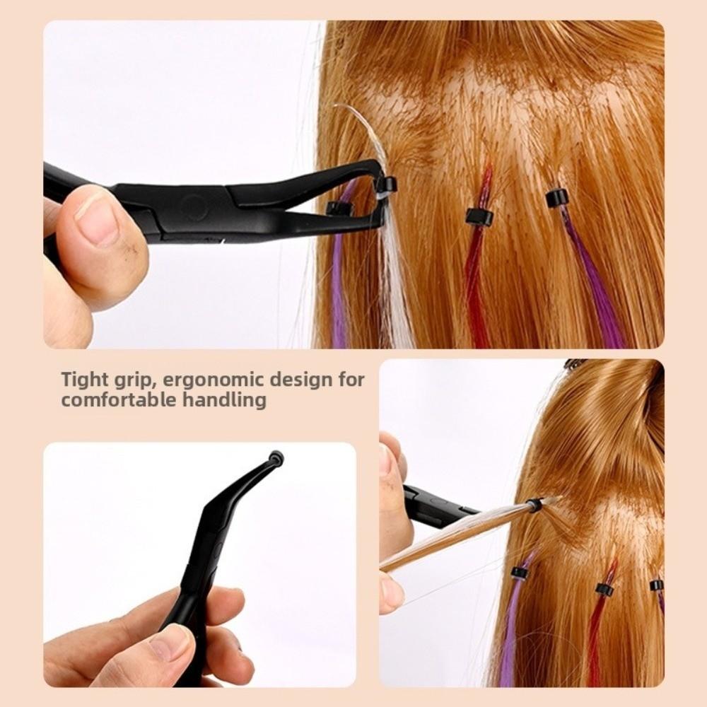 Anti-slip Stainless Steel Pliers Microlink Bead Remover Clamp for Opening Micro Ring Beads