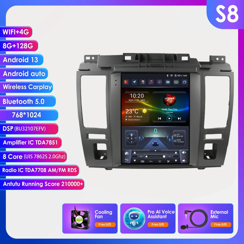 

Hizpo Carplay 4G 9,7-дюймовый экран в стиле Tesla 2Din Android 13 автомобильное радио для Nissan Tiida C11 2004-2013 интеллектуальный экран мультимедийный проигрыватель GPS стерео S8 8Core 8G 128G AI