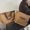 Coffee Color, English Woven Bag, Clothing Store, Handbag, Shopping Bag, Large Gift Bag, Thickened, Packaging Bag, Plastic Bag