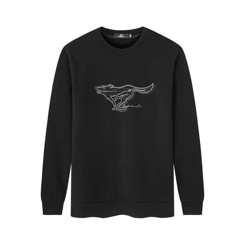 SEPTWOLVES Men's Four-Way Stretch Easy Care Pullover with Wolf Logo