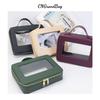 New Fashion Large Capacity Waterproof Leather Cosmetic Travel Bag for Women