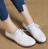 Black Small Shoes For Women British Moccasins For Women Autumn Deep Single Shoes Lace-up Commuter