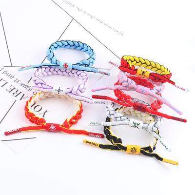 Anime Bracelets Cute Cosplay Luffy Men Women Metal Bead Weave Sport Adjustable Wristband Bracelet & Bangle Gifts