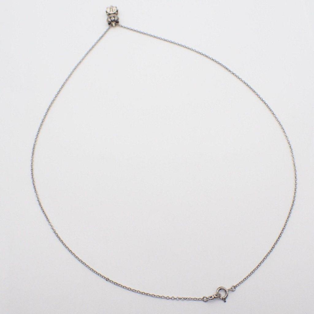 Used JUSTIN DAVIS DREAM TIME Crown Initial Y Necklace Silver 925 [Ioki Pawnshop]